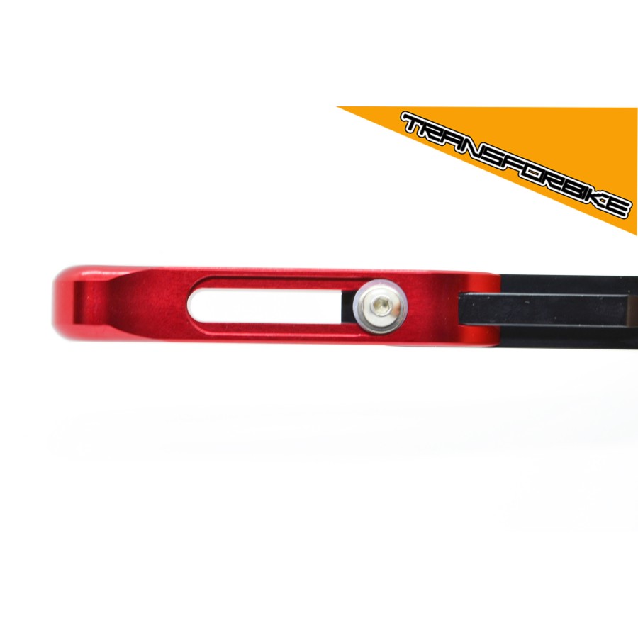 Leviers moto en alu anodisé repliables plusieurs coloris aluminium
